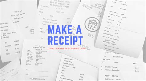 How to Make a Receipt Using ExpressExpense Receipt Maker.